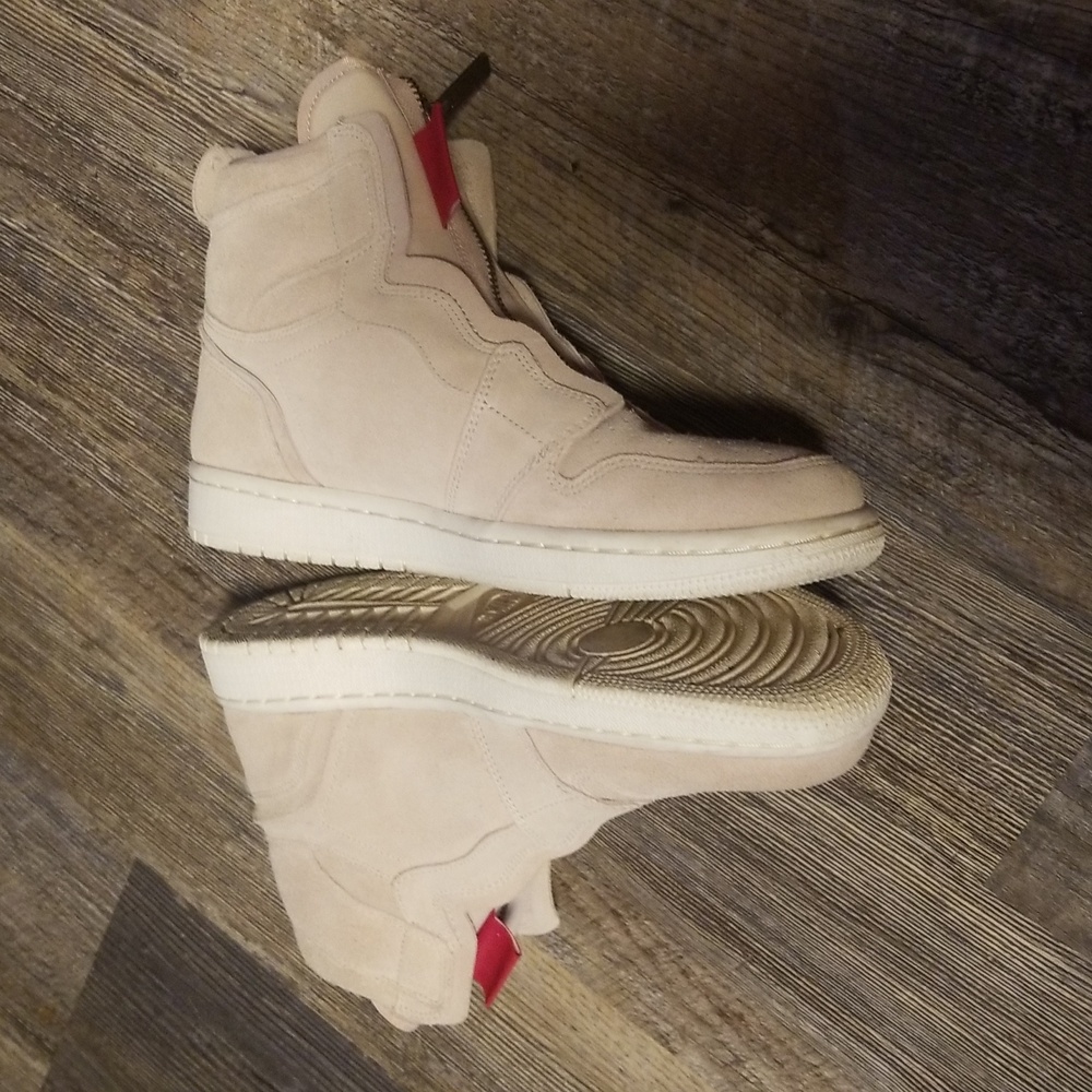NIKE Air Jordan 10 Women Hightop Balarina Pink Suede Zip up EXCELLENT condition - Picture 4 of 17